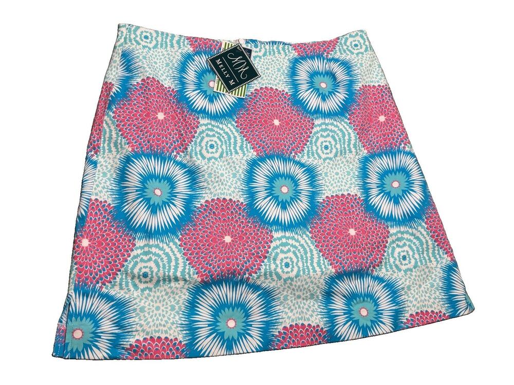 NWT Melly M Medallion Design Skort Women's Sz 10 Made In USA